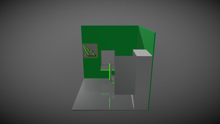 Зелёная комната 3D Model