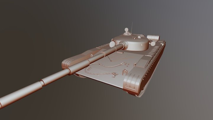 T-72 Tank 3D Model