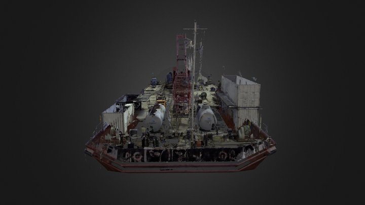 Barges Geometries 3D Model