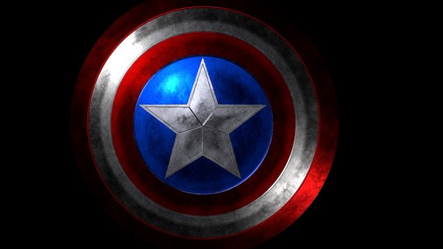 Captain America Shield 3D Model