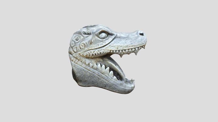 gator head statue 3D Model