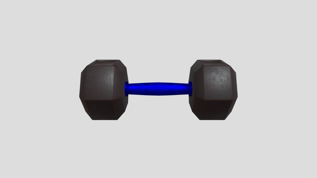 Medium Rubber Dumbbell