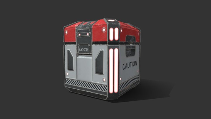 GART130 Sci-Fi Crate 3D Model