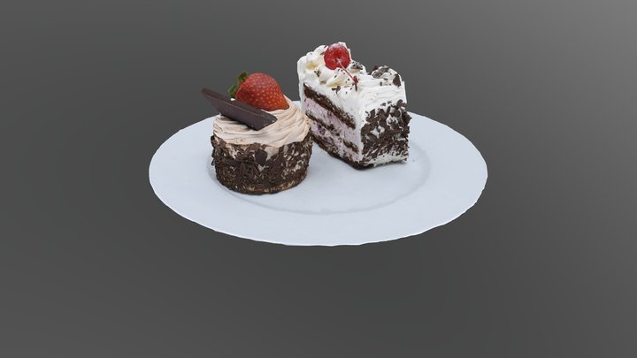 Chocolate Strawberry Drip Cake 3D model | CGTrader