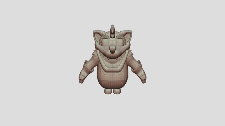 Fall Guys Crash Bandicoot (fanart) 3D Model