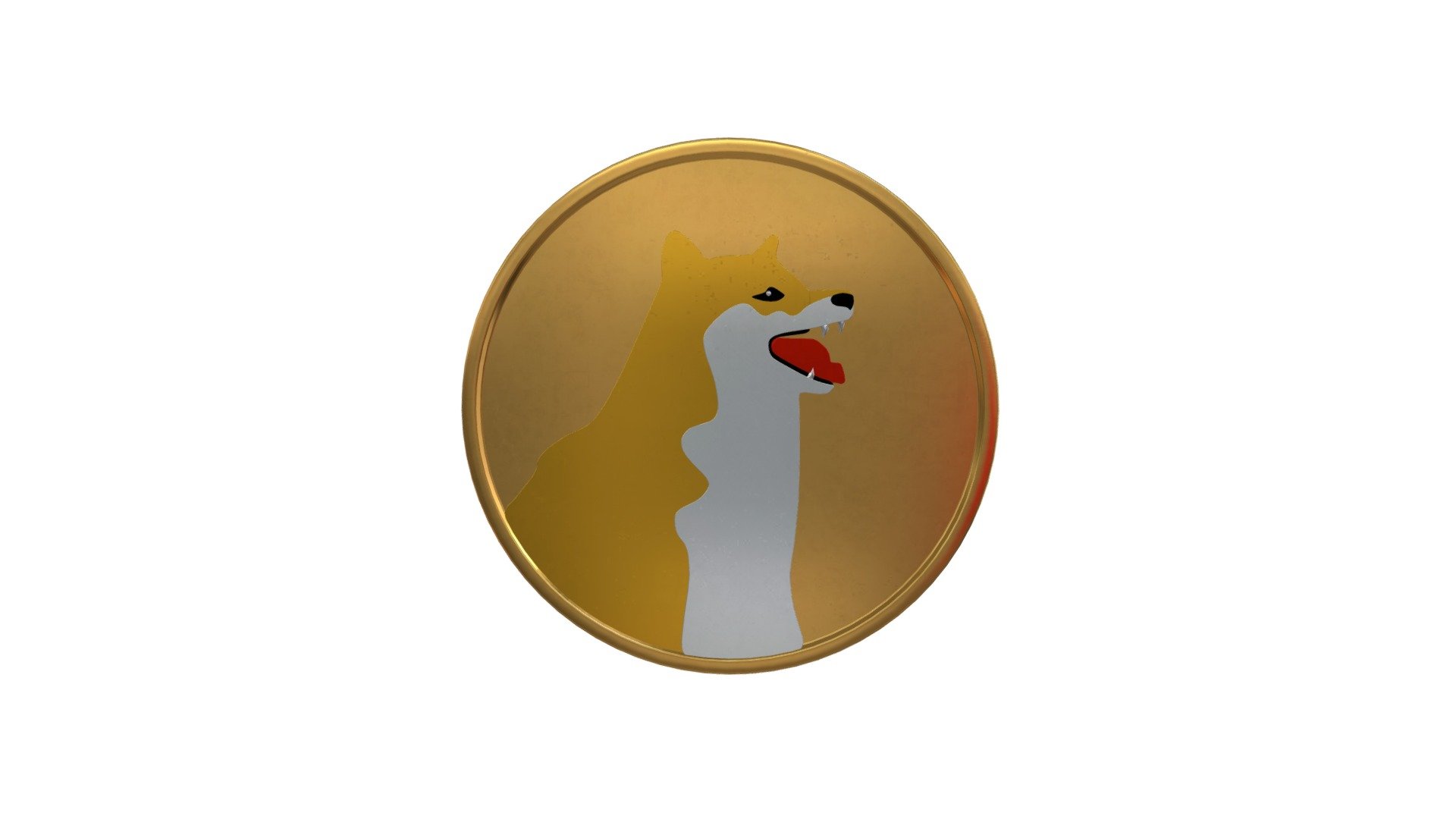 Feisty Doge $NFD Token Shiny - 3D model by Feisty Doge (@feistydoge ...