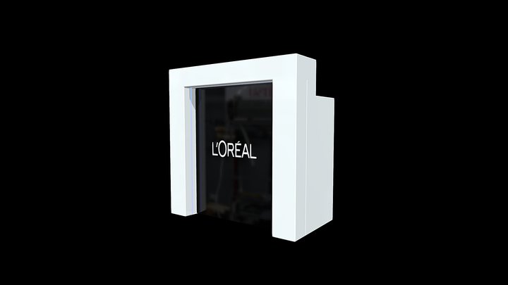 L'OREAL LUXE Branded Bar (White) 3D Model
