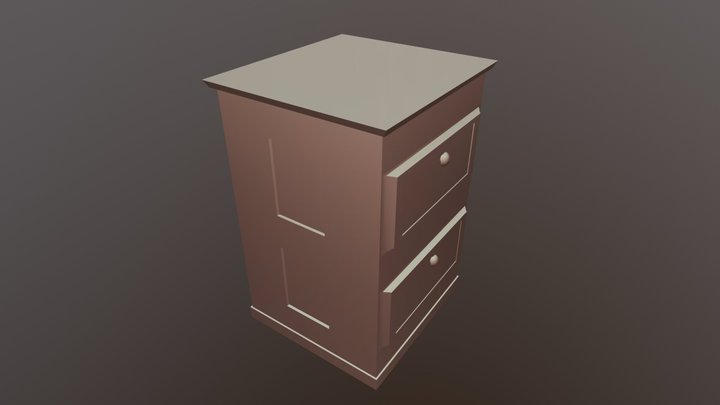 bedside table 3D Model