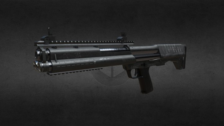 KSG Shotgun 3D Model