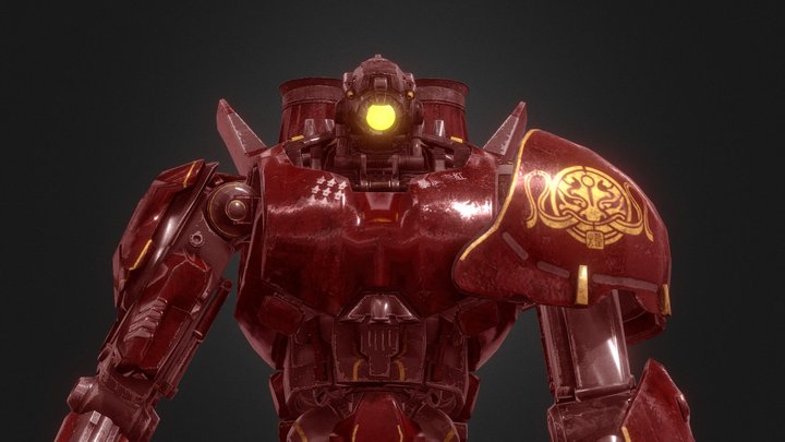 (Updated Rig) Crimson Typhoon (Fully Rigged) 3D Model
