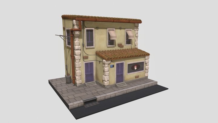 Little coffee house 3D Model