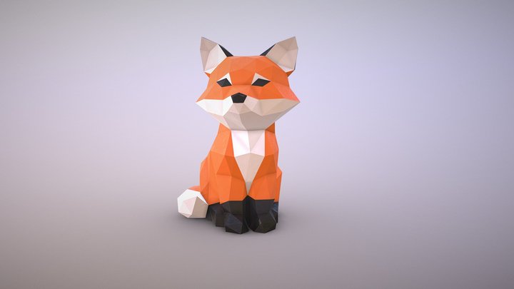 Fox Papercraft 3D Model