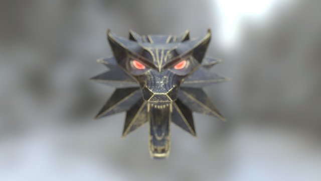 Witcher 3 Medallion 3D Model