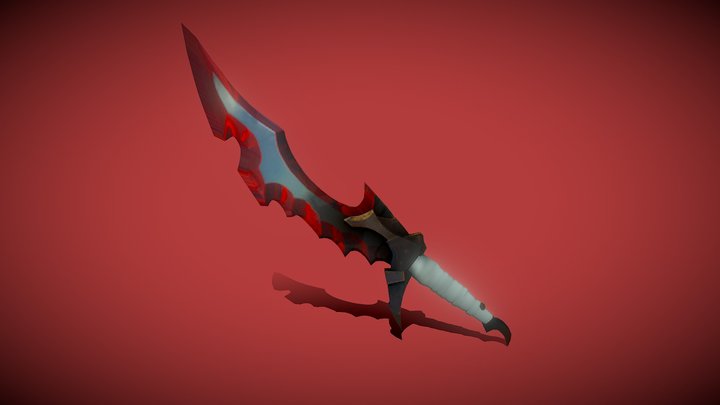 Solo Leveling Knight Slayer Dagger 3D Model