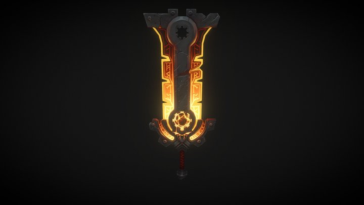 The Forge Key 3D Model