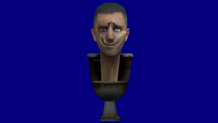 Male_07 skibidi toilet 3D Model