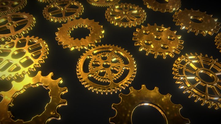 Cogs / gears multipack 3D Model