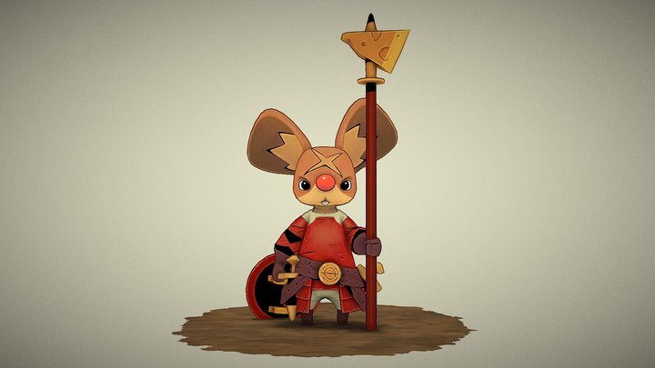 Mouse Knight 3D Model
