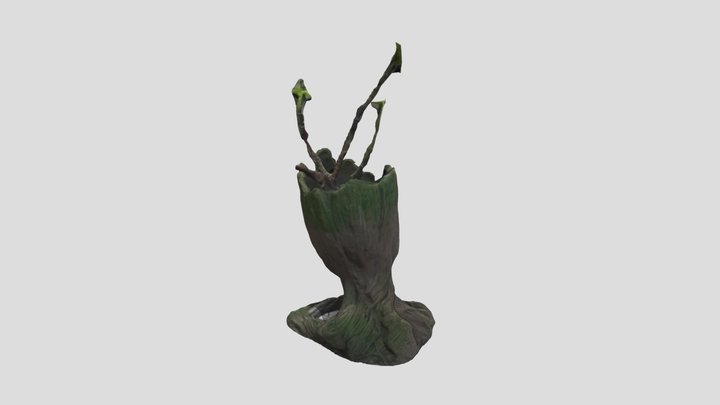 Groot potplant v2 3D Model