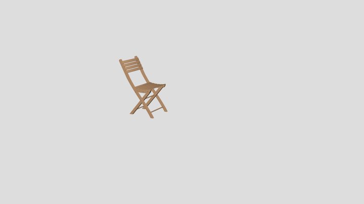 Folding chair "Dubravia" 3D Model