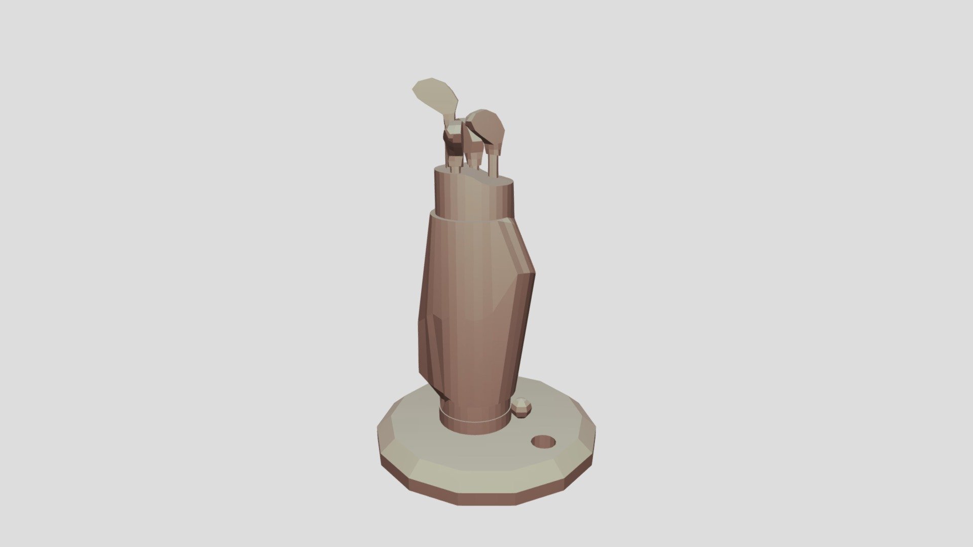 Board Game Piece - Golf Bag