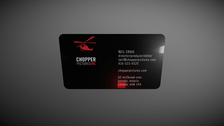 Chopper Card 05 3D Model