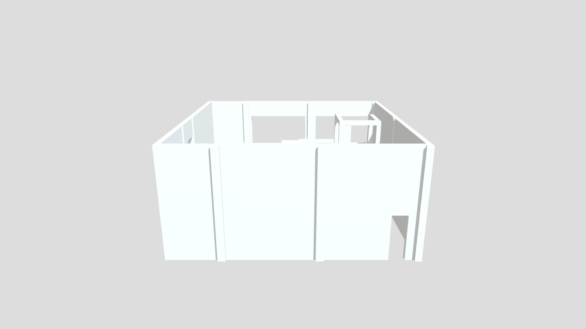 Model With Extruded Floor Plan 2
