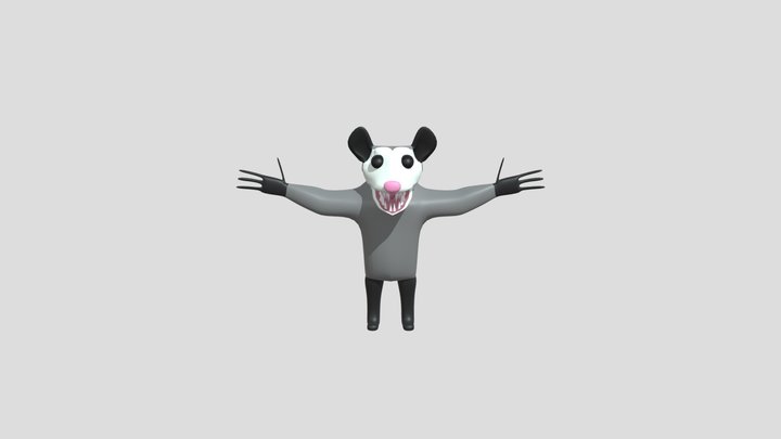 Opossum from amanda the adventurer 3D Model