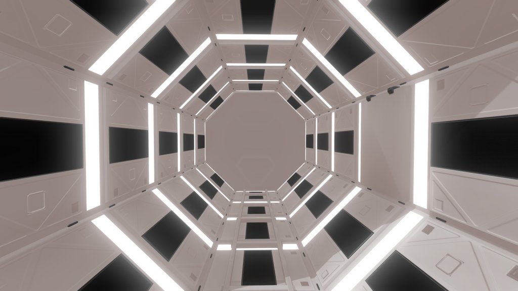 Shuttle interior from "2001: A Space Odyssey "