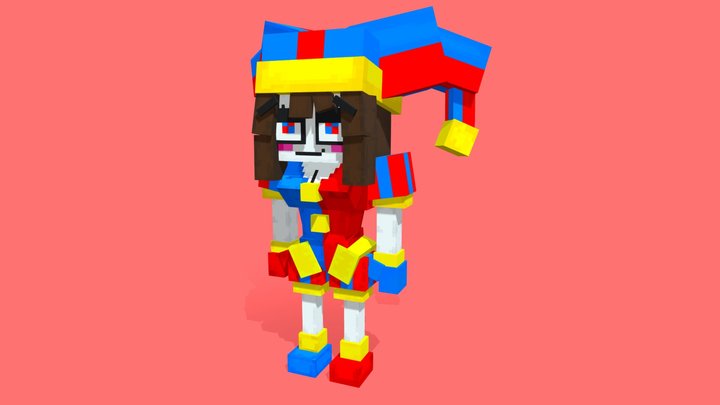 Digital Circus: Pomni Sexy - Minecraft 3D Model