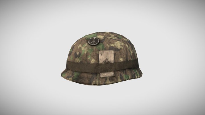 US Army helmet Vietnam war period M1 3D Model