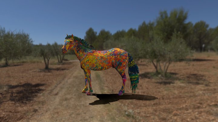 Iris horse 3D Model