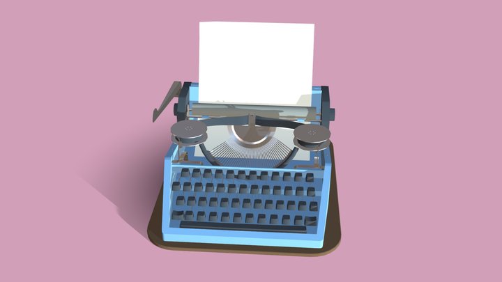 HW #5 Details | typewriter 3D Model
