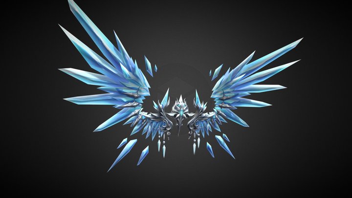 Animated character wing 3D Model
