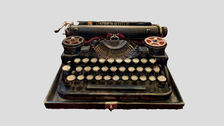 Underwood Standard Portable Typewriter 3D Model