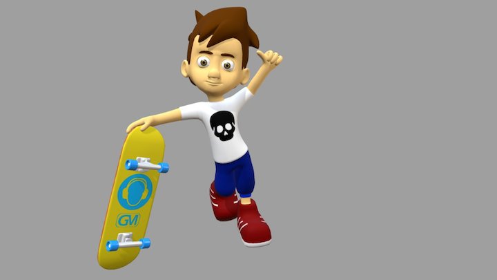 Skate Boy 3D Model