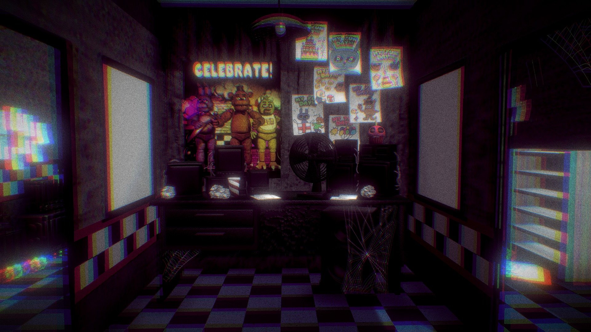 I tried making the FNaF 1 map more realistic, as if it was a real