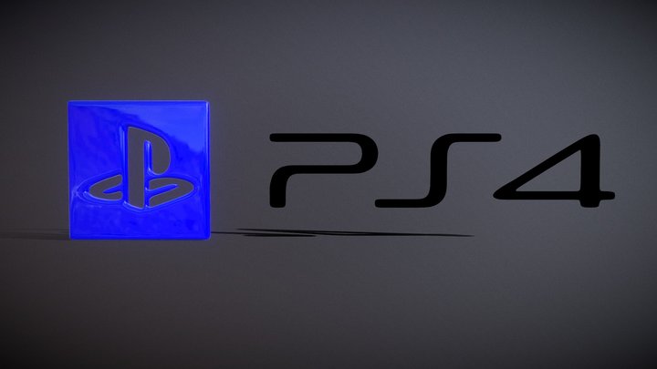 Playstation 4 Logo 3D Model
