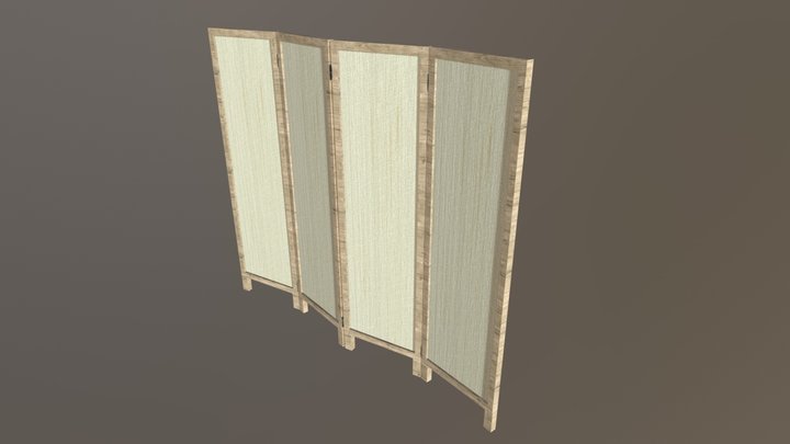 Japanese Screen 3D Model