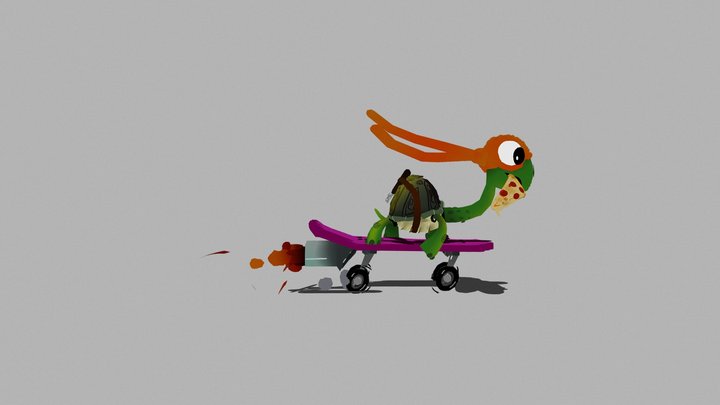 Turtle Quill 3D Model