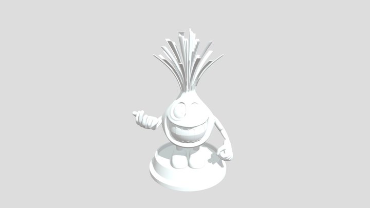 洋葱头白 3D Model