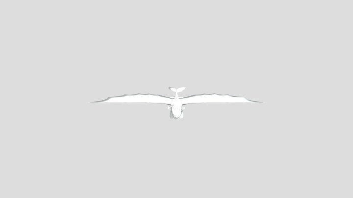Night Fury_ With Saddle 3D Model