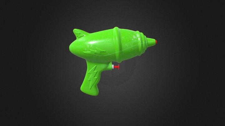 Water Gun 3D Model