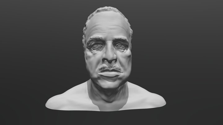 Godfather Bust 3D Model