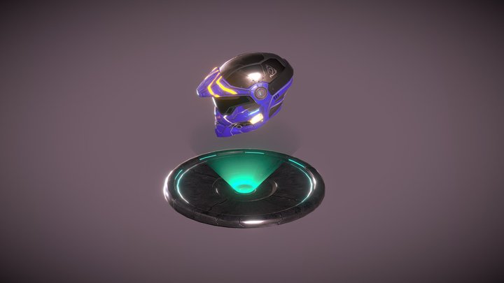 Helmet With Animation 3D Model
