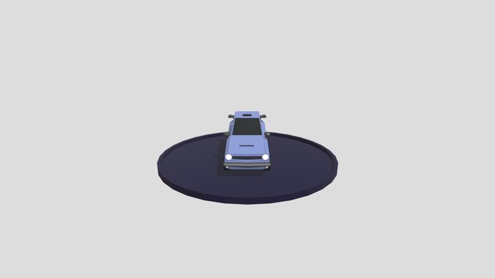 Lowpoly Stylized Car 3D Model