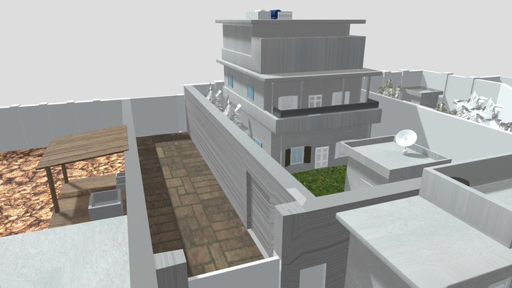 Osama bin laden House/compound - Abbottabad 3D Model