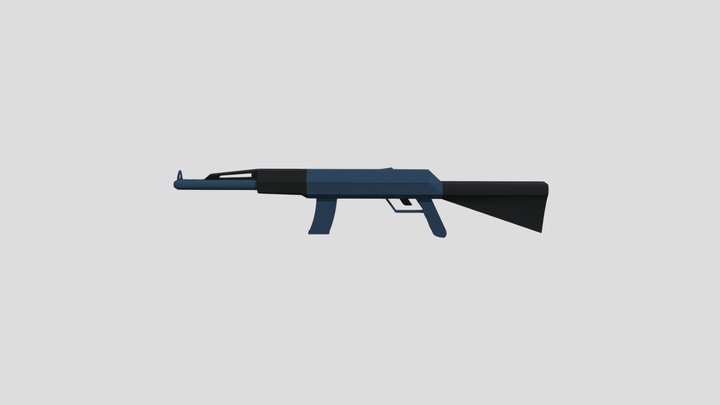 Stylized rifle 5 3D Model