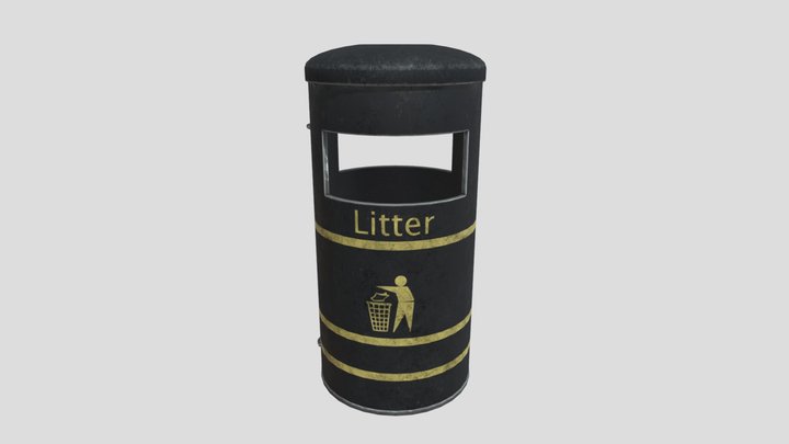 Derby Round Litter Bin