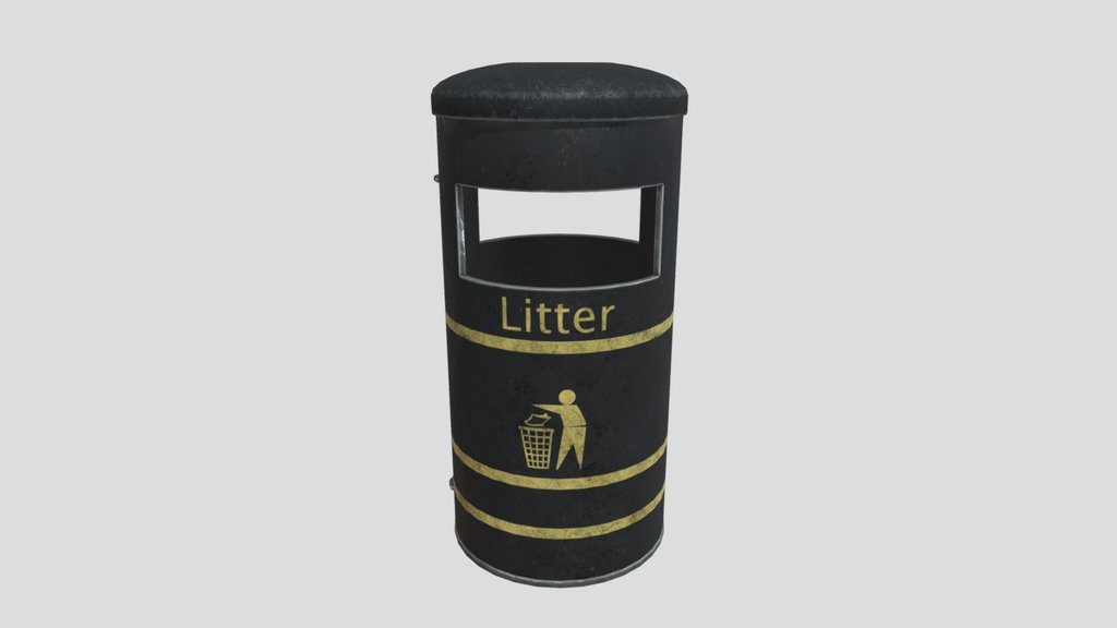 Derby Round Litter Bin